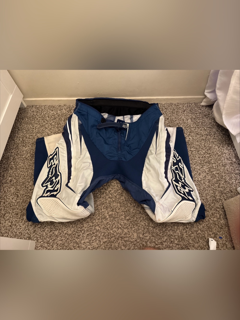 Fox Men’s Cargo Pants in Blue and White